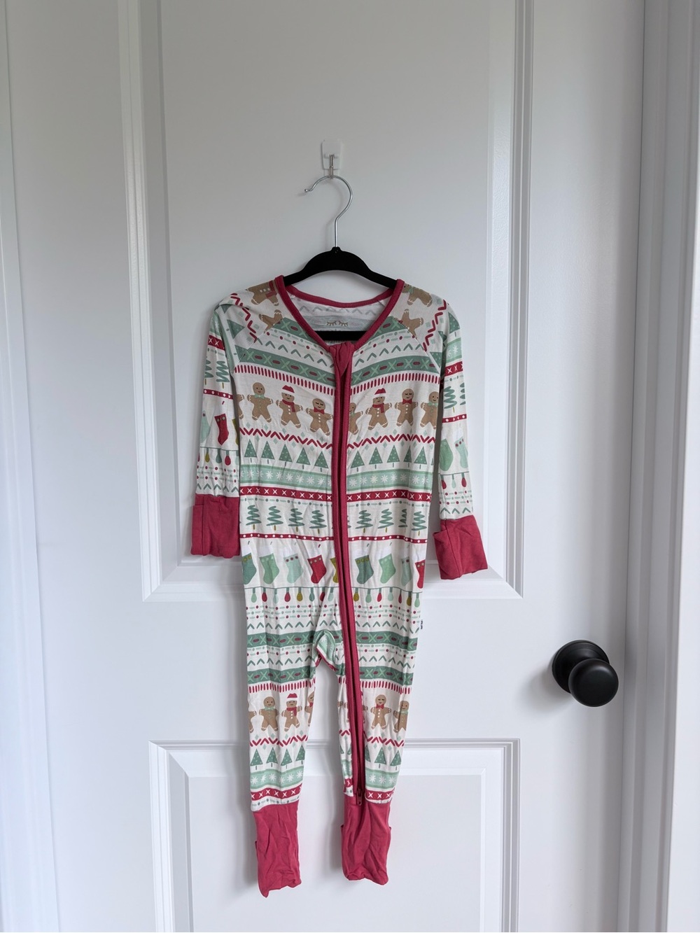 Little Sleepies Gingerbread Fair Isle Bamboo Zippy
